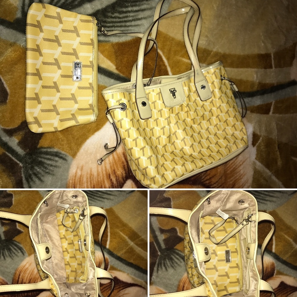 Tignanello Goyard-Like Small Tote Shoulder Purse